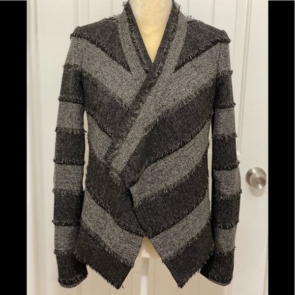 BCBGMaxAzria Aubree blazer black grey XS - Picture 3 of 11